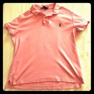 Kid’s Ralph Lauren Sport Pink Polo Size L